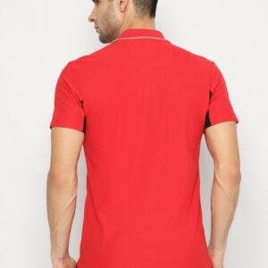 Jack Nicklaus Cooper Polo Shirt Pria Slim Chili Red