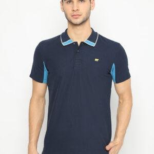 Jack Nicklaus Cooper Polo Shirt Pria Slim Navy