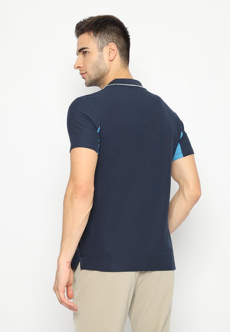 Jack Nicklaus Cooper Polo Shirt Pria Slim Navy - Image 3
