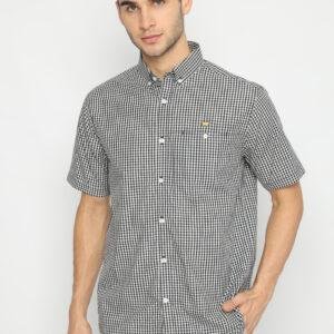 Jack Nicklaus Urban Kemeja Pria Lengan Pendek Slim Fit Hitam