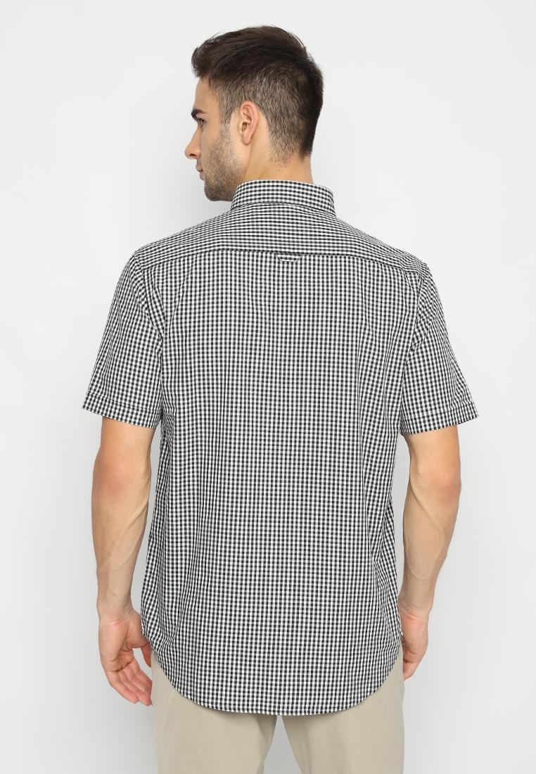 Jack Nicklaus Urban Kemeja Pria Lengan Pendek Slim Fit Hitam - Image 3