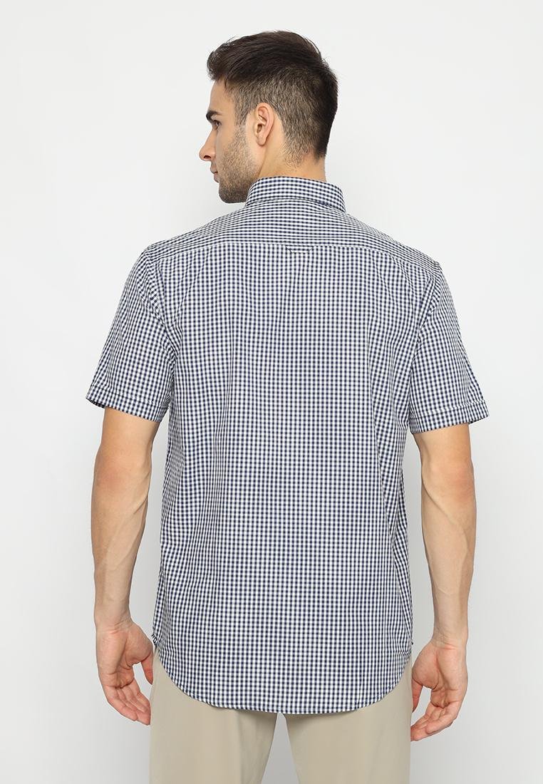Jack Nicklaus Urban Kemeja Pria Lengan Pendek Slim Fit Navy - Image 3