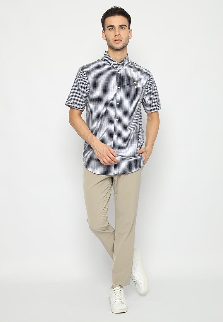 Jack Nicklaus Urban Kemeja Pria Lengan Pendek Slim Fit Navy - Image 4