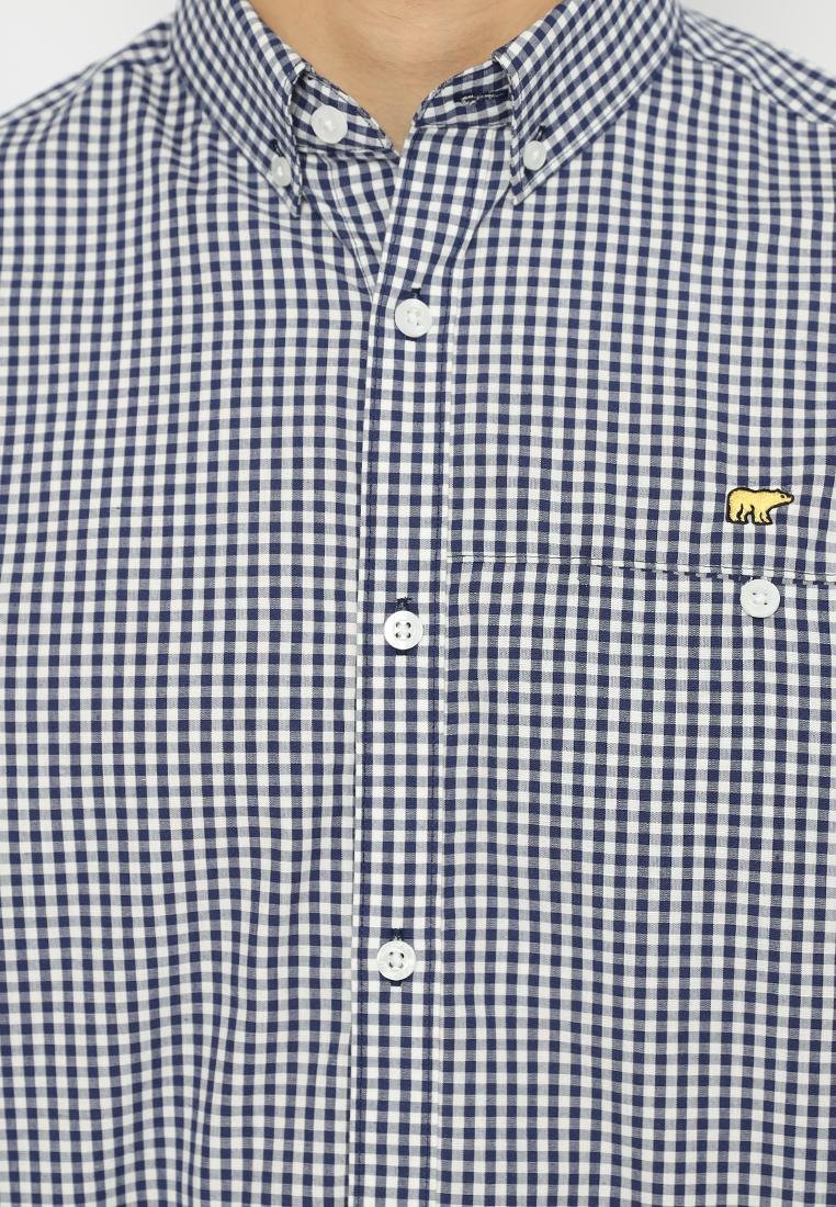 Jack Nicklaus Urban Kemeja Pria Lengan Pendek Slim Fit Navy - Image 5