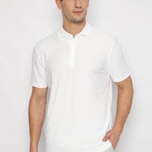Jack Nicklaus Arezzo Premium Knit Shirt-Solid Stripe Polo Bright White