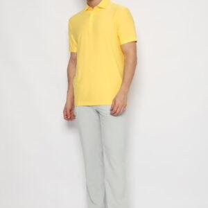 Jack Nicklaus Arezzo Premium Knit Shirt-Solid Stripe Polo Banana Cream