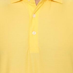 Jack Nicklaus Arezzo Premium Knit Shirt-Solid Stripe Polo Banana Cream