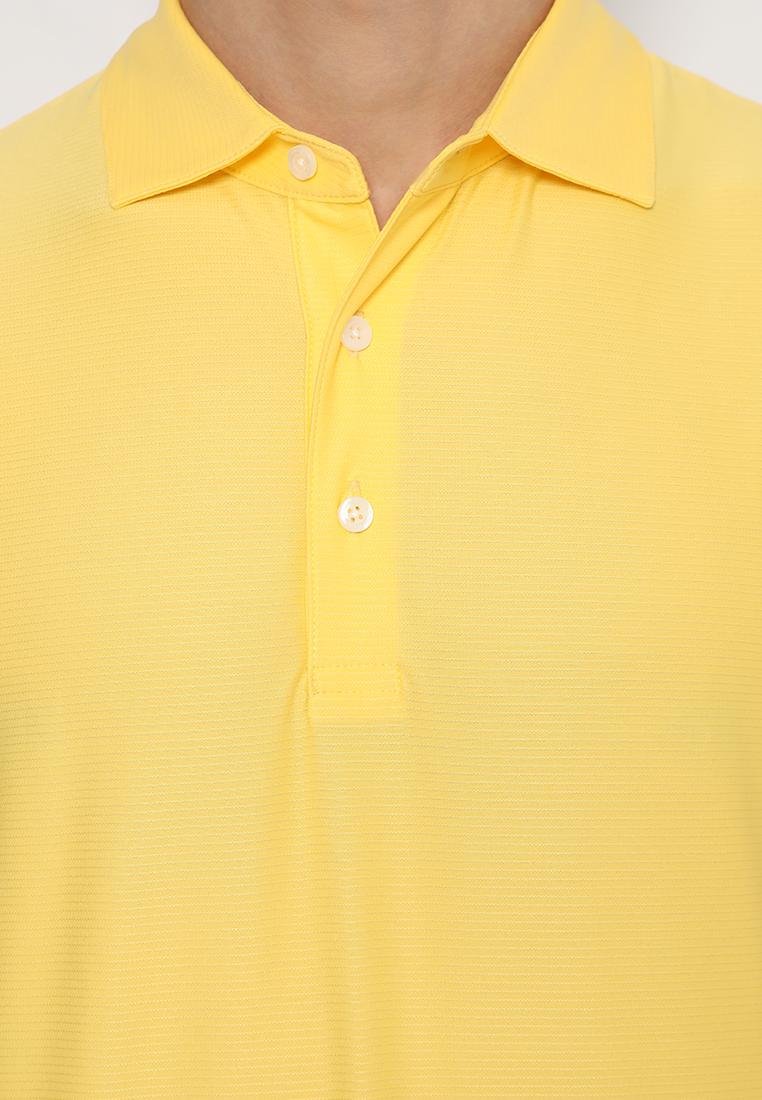 Jack Nicklaus Arezzo Premium Knit Shirt-Solid Stripe Polo Banana Cream - Image 5