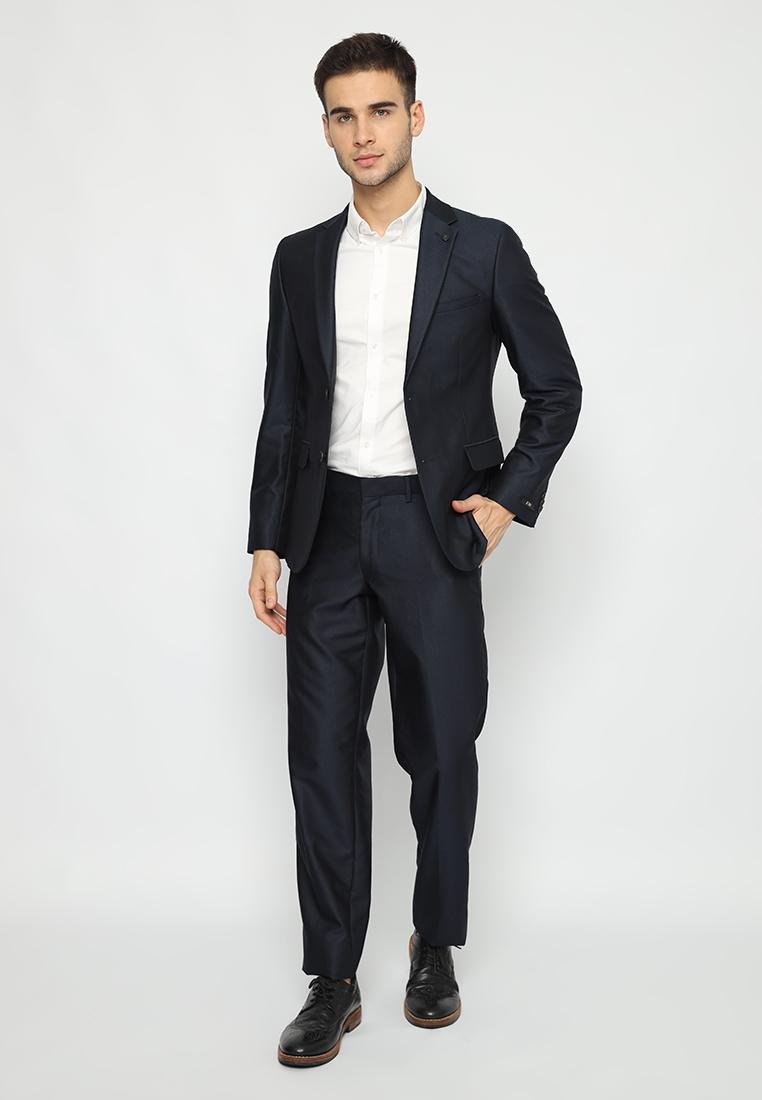 Jobb Burundy-T2 Jas Pria Slim Fit Navy - Image 4