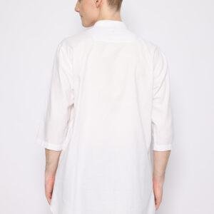 Jobb Daniyal Baju Koko Pria Kurta Lengan Pendek Regular Fit Putih