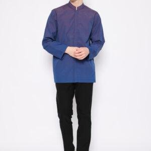 Jobb Aydin Koko Pria Lengan Panjang Regular Fit Maroon