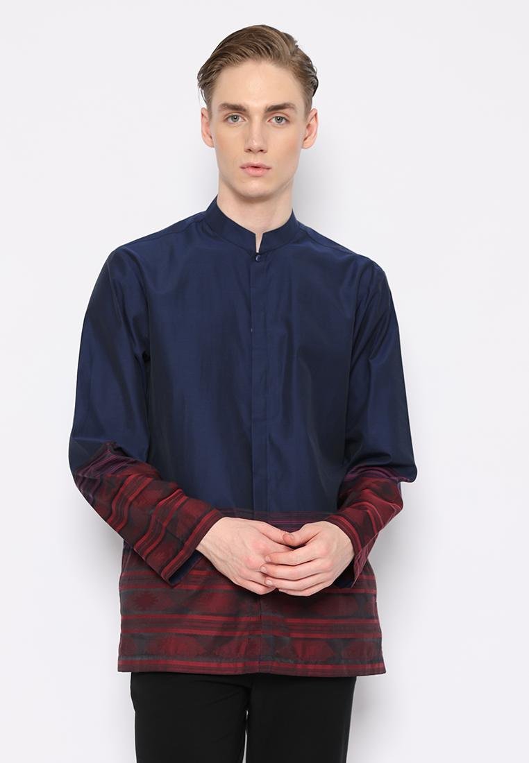 Jobb Ajman Koko Pria Lengan Panjang Regular Fit Navy