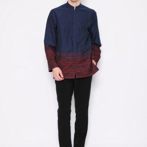 Jobb Ajman Koko Pria Lengan Panjang Regular Fit Navy
